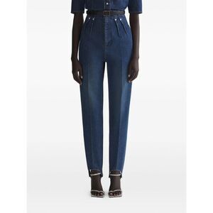 Mugler Blue Trousers - Straight Trousers Women